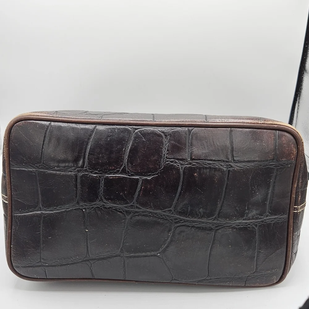 Dooney & Bourke Brown Denison hobo Embossed Leather Purse With Bag